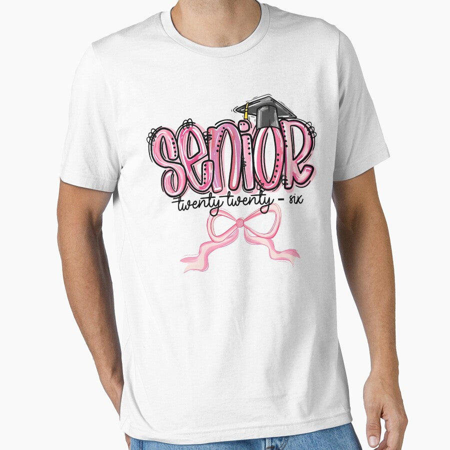Senior Twenty Twenty-Six Class Of 2026 Pink Bow Graduation by pansak
