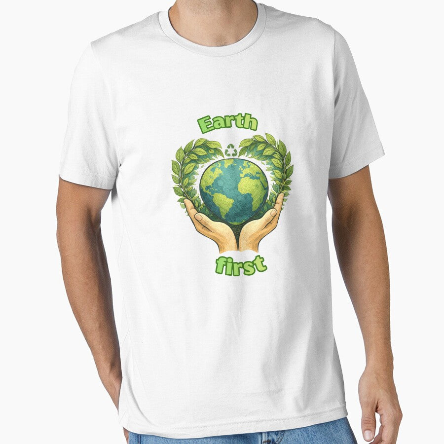 Earth First – Eco Awareness Illustration by hallwell