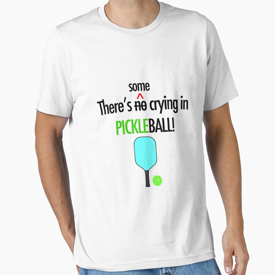 Humorous Funny Pickleball Obsession - No Crying in Pickleball by LifeStingz