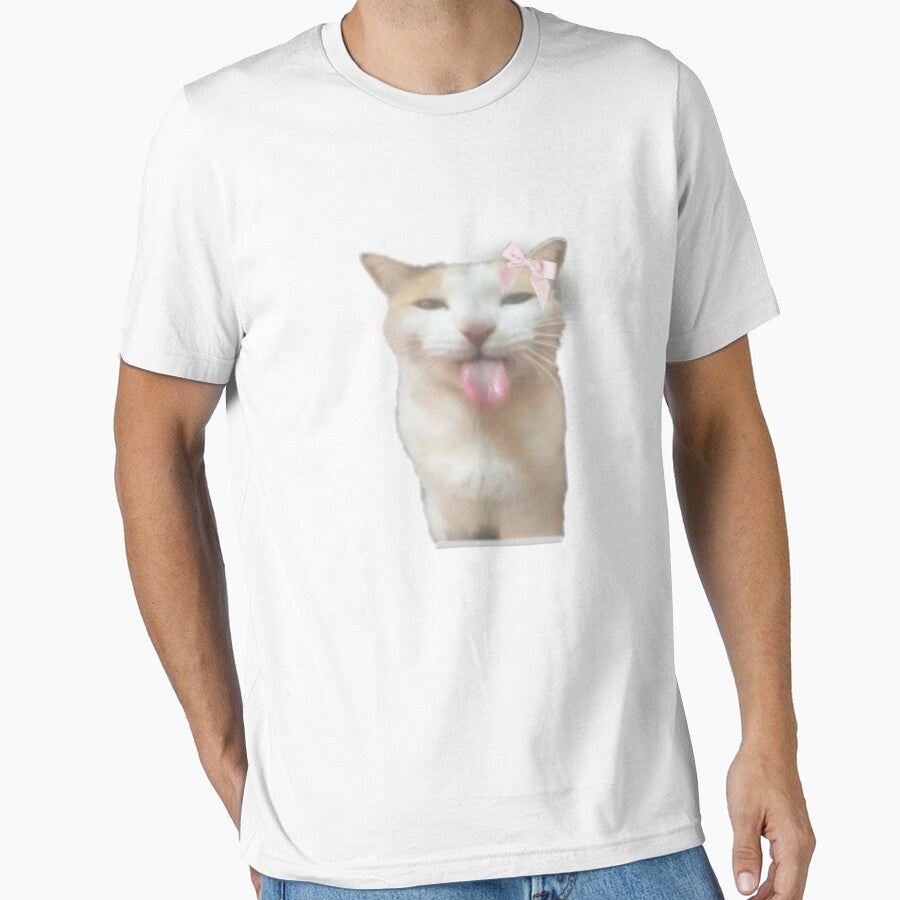 Funny cat with bow by Eternallykawaii