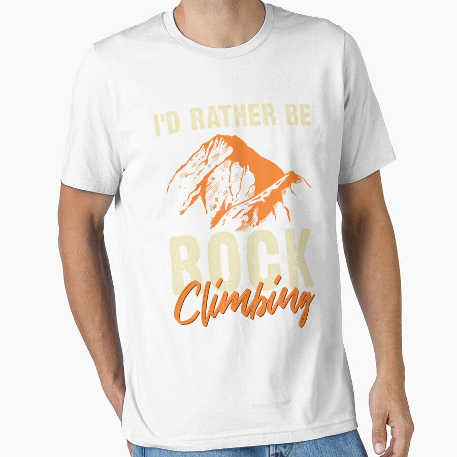 Rock Climber Bouldering I'D Rather Be Rock Climbing by Elouisertwright