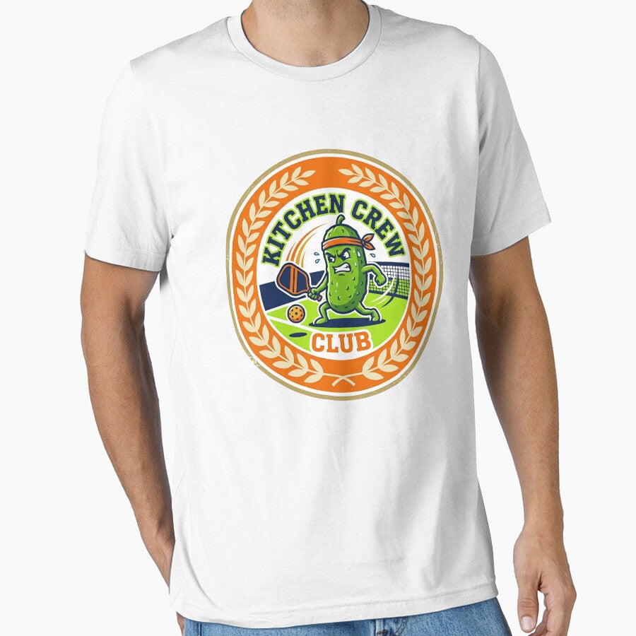 Pickleball Kitchen Crew Club Funny Pickle by PixelQ