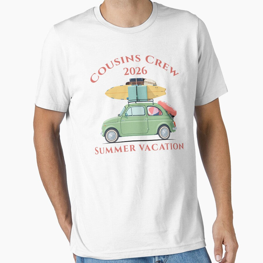Cousins Crew 2026 Summer Vacation Shirt – Family Beach Road Trip Matching Outfit by PixelWaveBD
