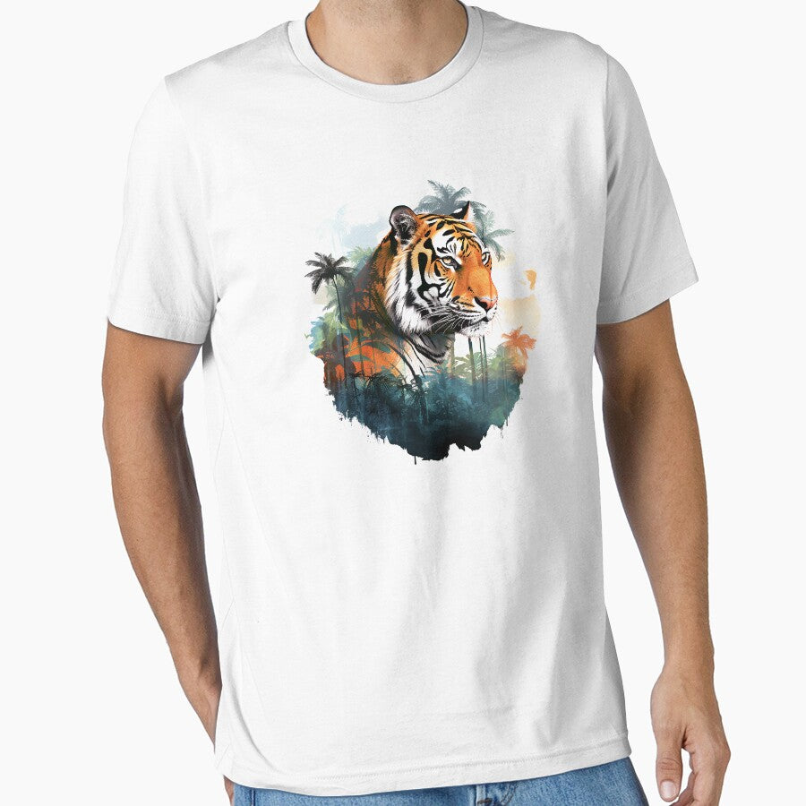 Tiger Double Exposure Art by Ninuninunu