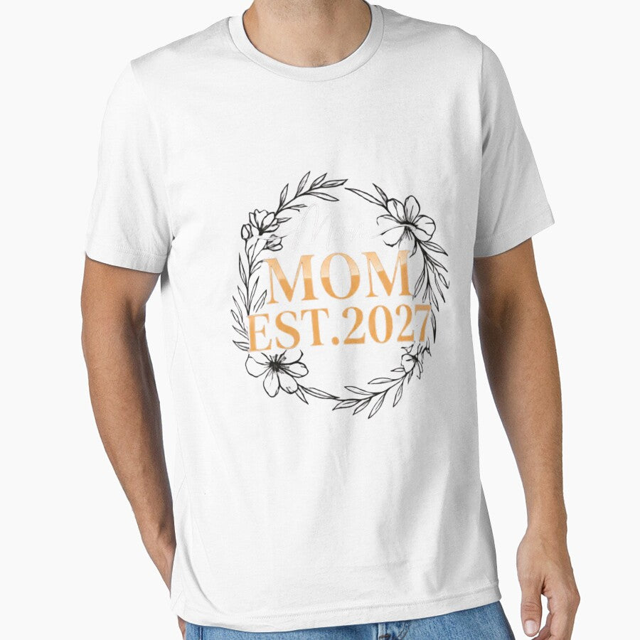 Mom Est. 2027 | Expecting Baby 2027 Pregnancy Announcement Design 2026 by bilal sibgui