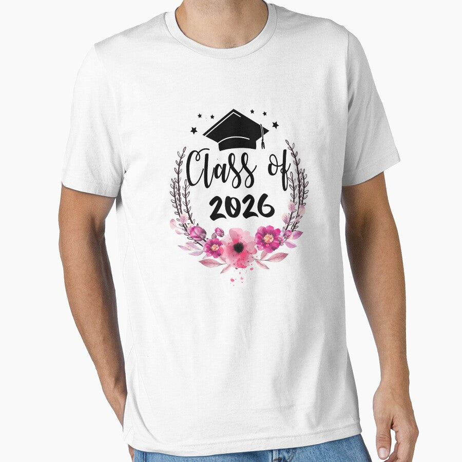 Class of 2026 Graduation Pink Flowers by Verycutethings