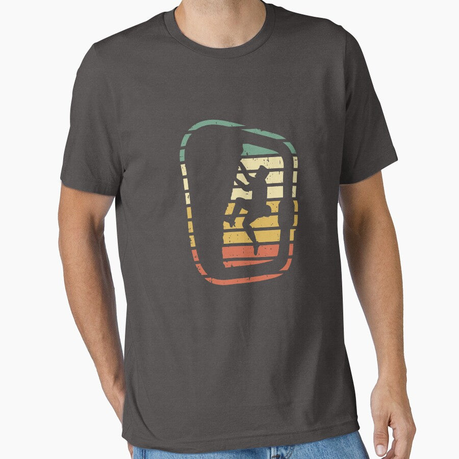 Rock Climbing Carabiner Retro Rock Climber by rustydoodle