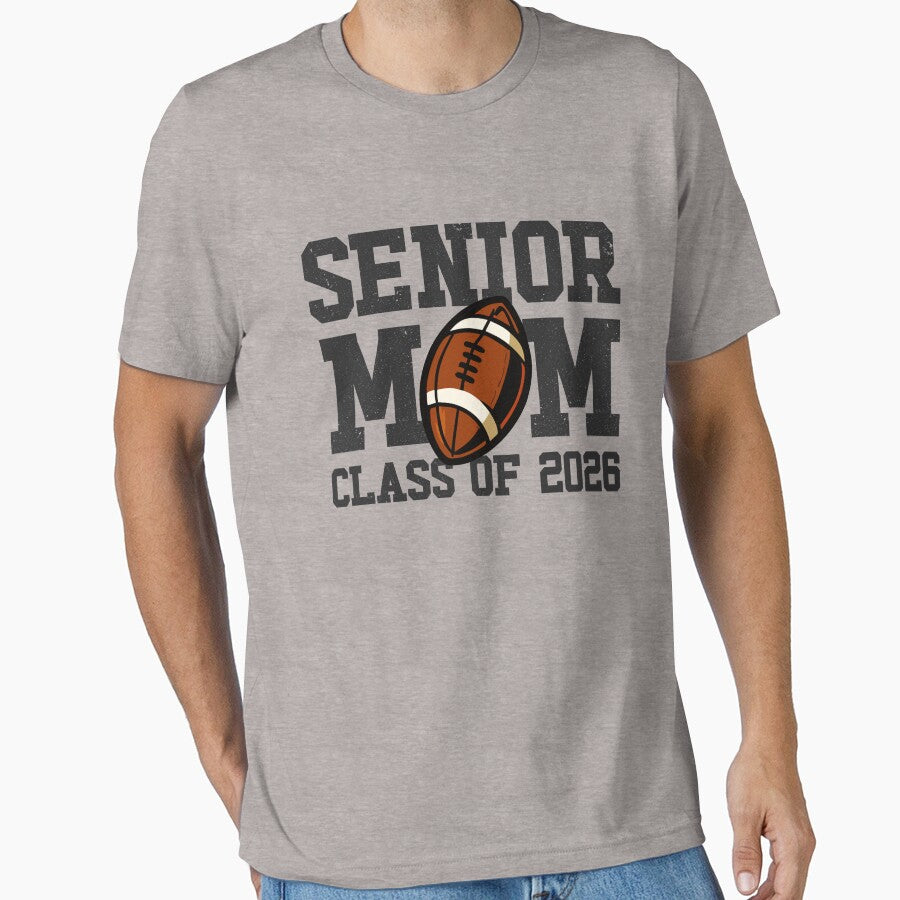Senior Mom Class Of 2026 Football Mom Gear by DynamicDesign