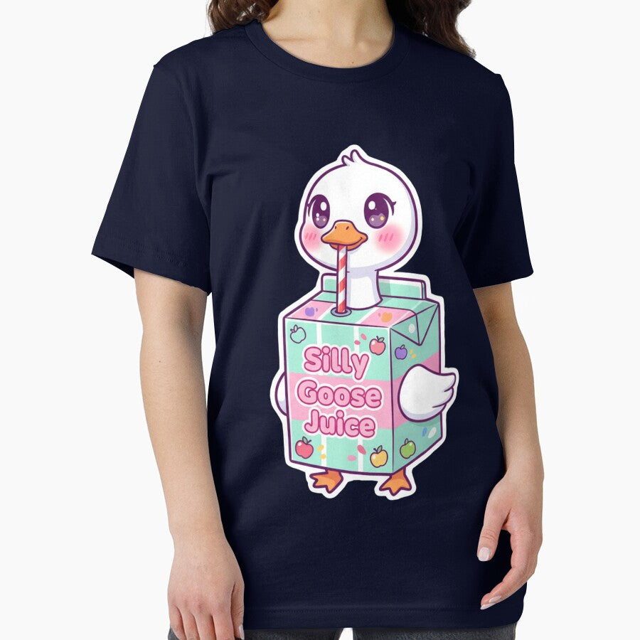 Cute Silly Goose Juice Box Pastel Kawaii Tee Sticker by GeniePixel