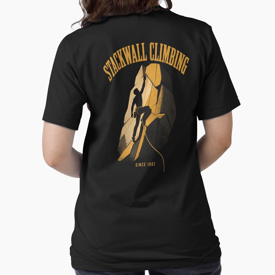 Stackwall Climbing Since 1983 - Rock Climbing Graphic by Barcud Designs