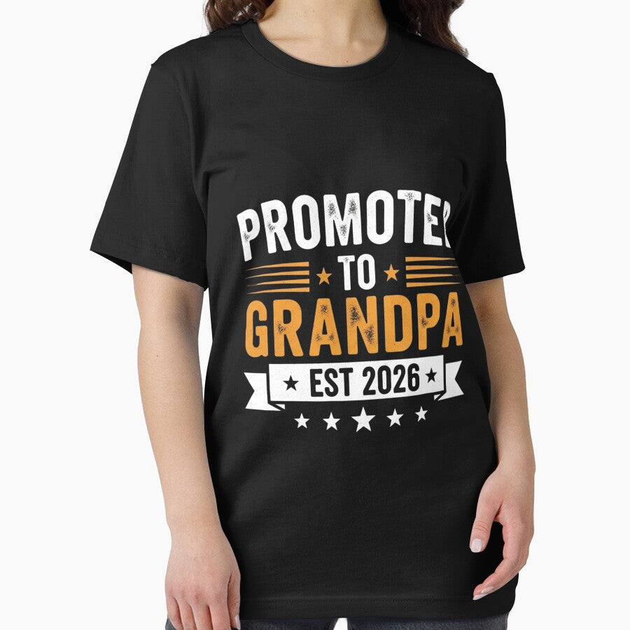 Vintage Promoted to Grandpa Est 2026 Baby Announcement by MotivaChic