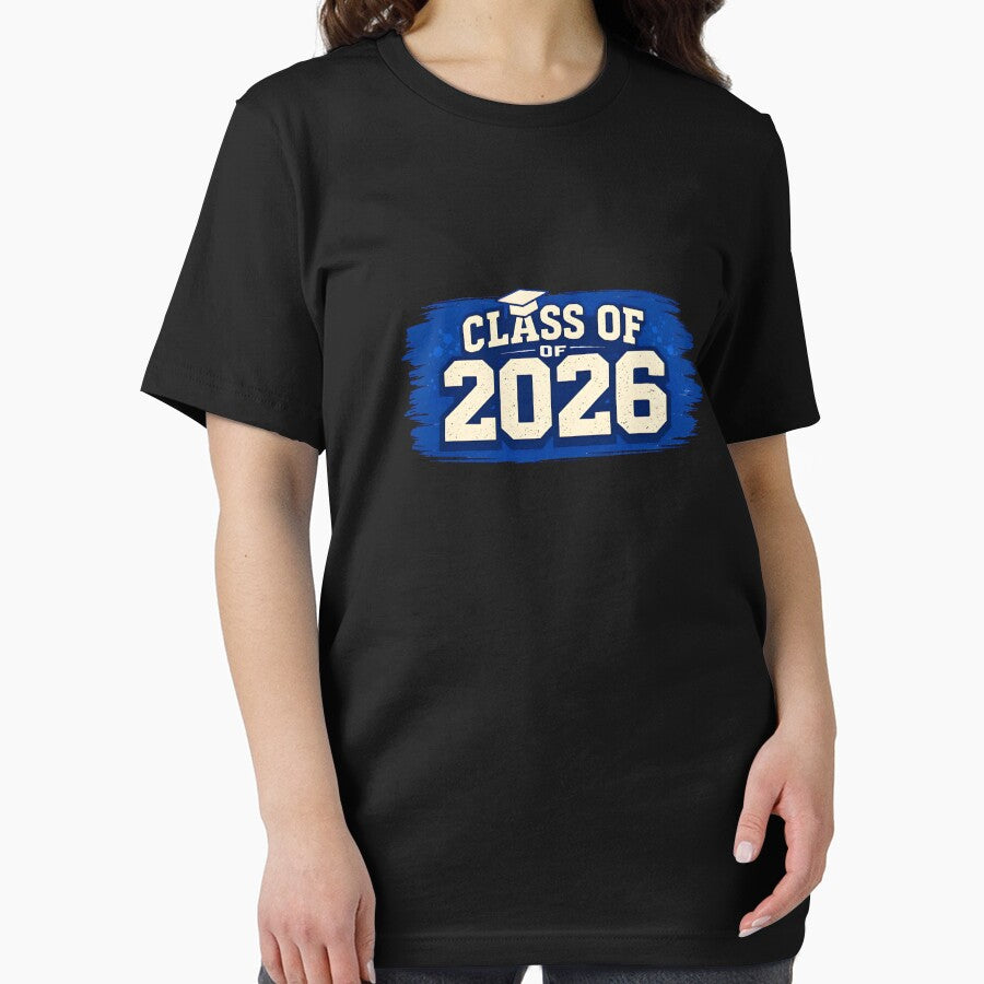 Class of 2026 T-Shirt – Vintage Graduation Cap Brush Stroke College Grad Shirt by FestivityFinds