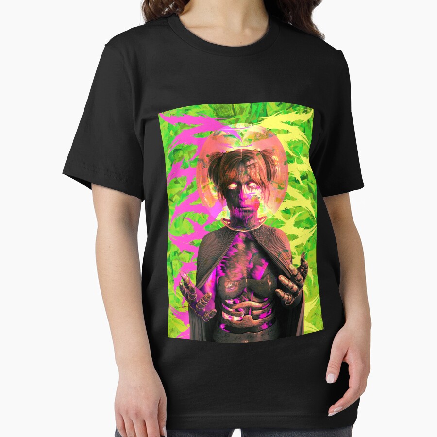 Weird Alien Girl T-Shirt – Surreal Monster Graphic Tee, Y2K Aesthetic Streetwear, Creepy Cute Art Shirt by MugSIn