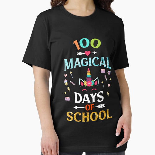 100 Magical Days Of School Unicorn 100th Teacher Students by stareongroup