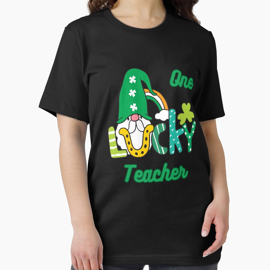 One Lucky Teacher Patrick's Day Green Gnome by Belhbib Art ⭐⭐⭐⭐⭐
