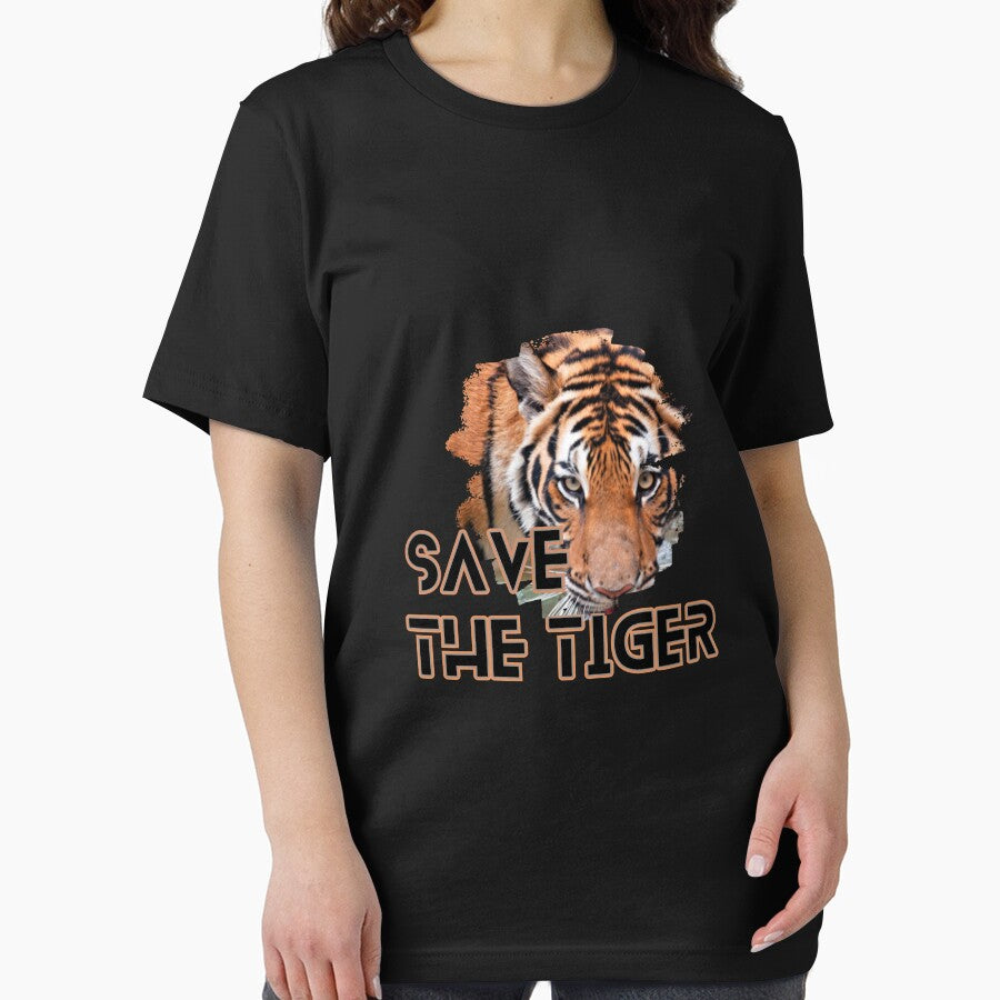 save tiger poster | save tiger t-shirt by KARTICK DUTTA