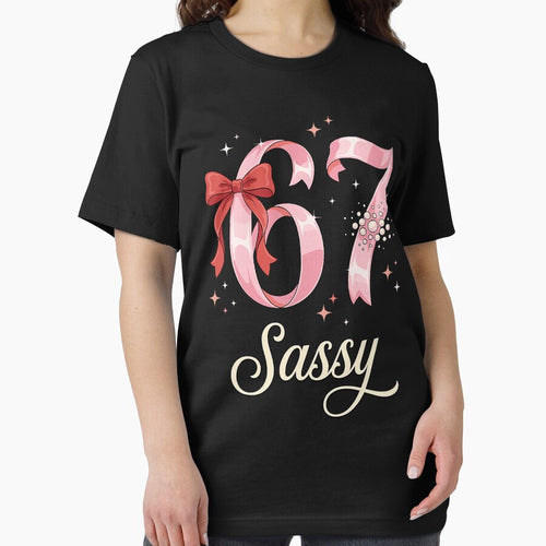 67 Sassy Pink Ribbon 67 Bow Pearls Coquette Aesthetic Y2K Six Seven Meme by pansak