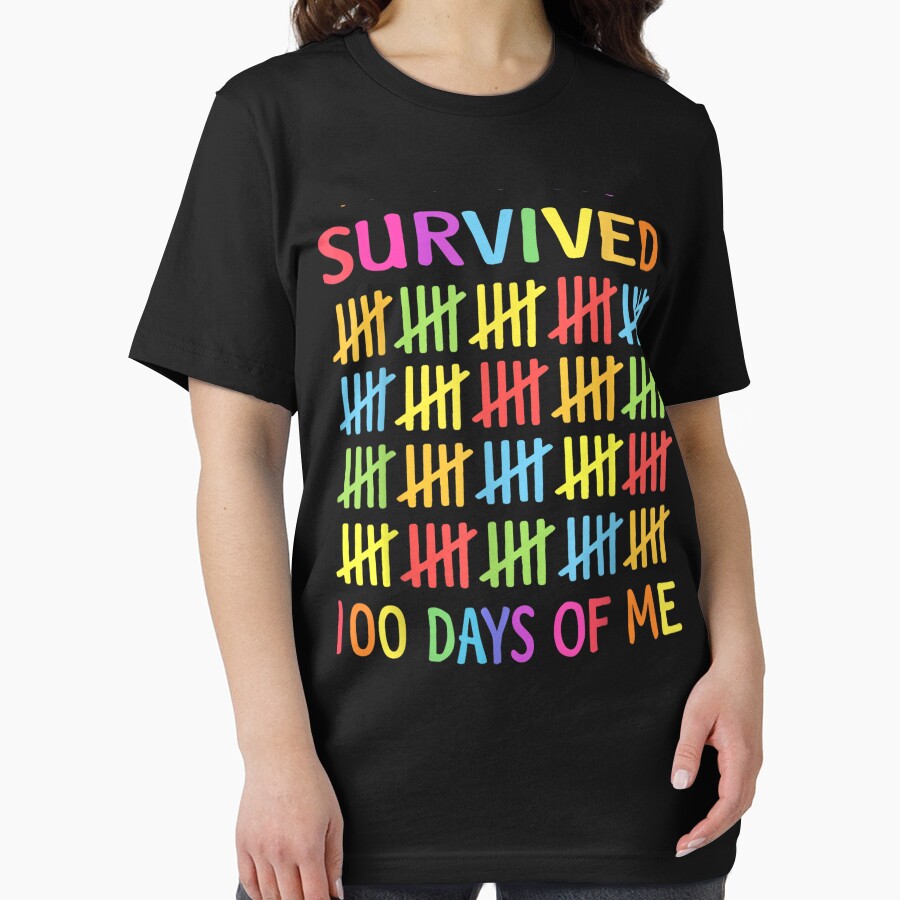 Funny School Boys Girls Kids Gift 100 Days of School by MatherFisher