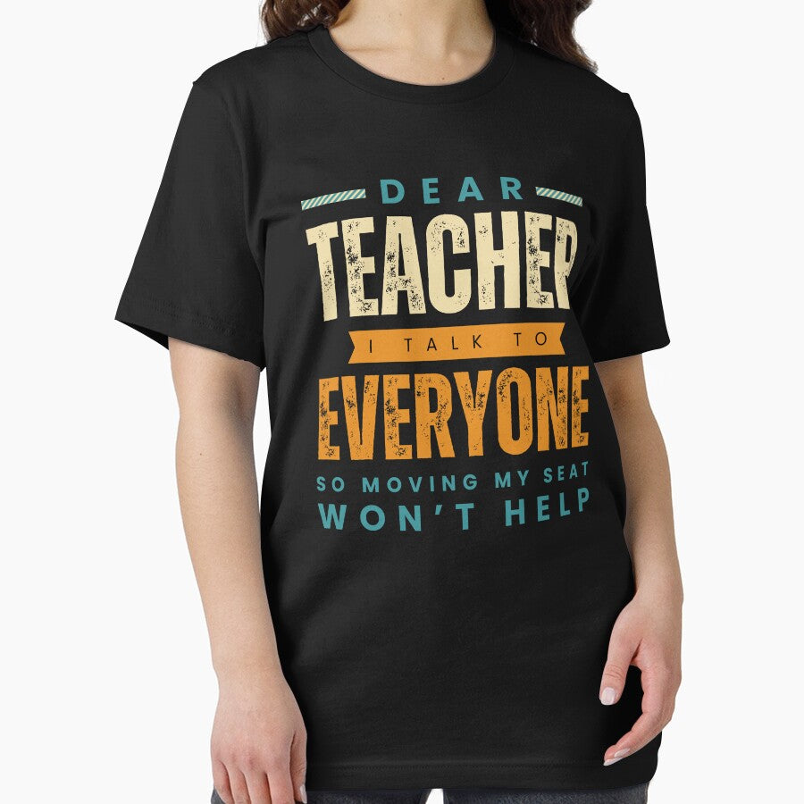 Dear Teacher I Talk To Everyone Funny Back To School For Kids Boys Girls by zeg-shop