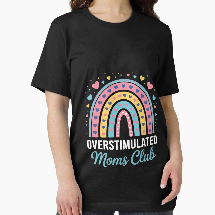 Overstimulated Moms Club Motherhood Trendy Mom Groovy 0 by FadeOfThrone