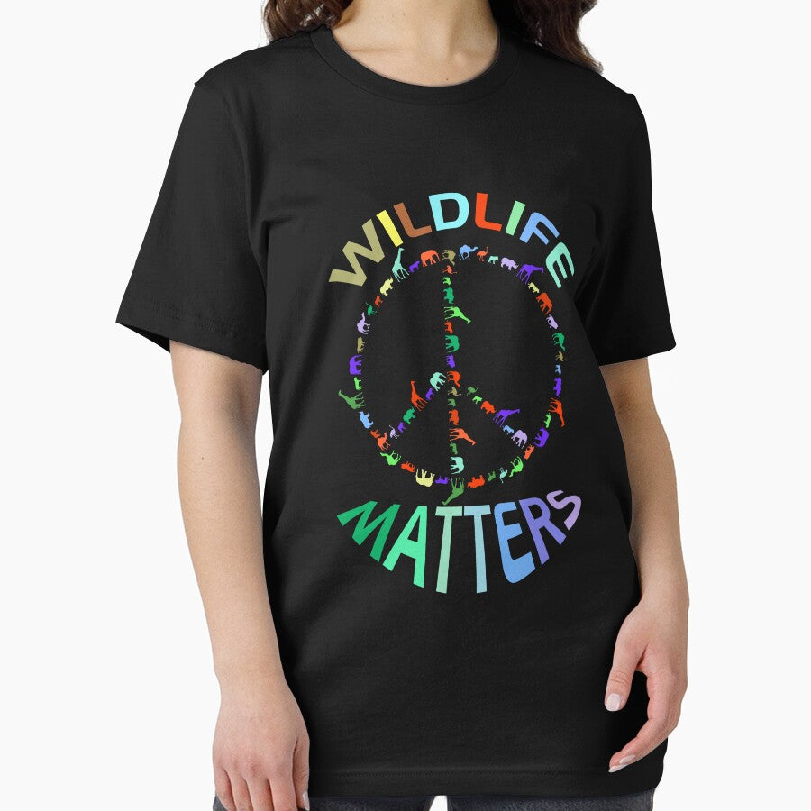 Colorful wildlife matters design of a peace sign with wildlife animals. Protect the wildlife! by NobelFashion