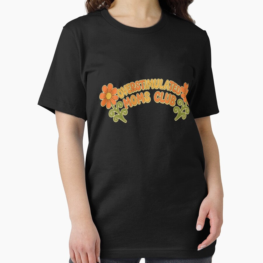Retro Overstimulated Moms Club Floral 70s Aesthetic by InkRebelprint