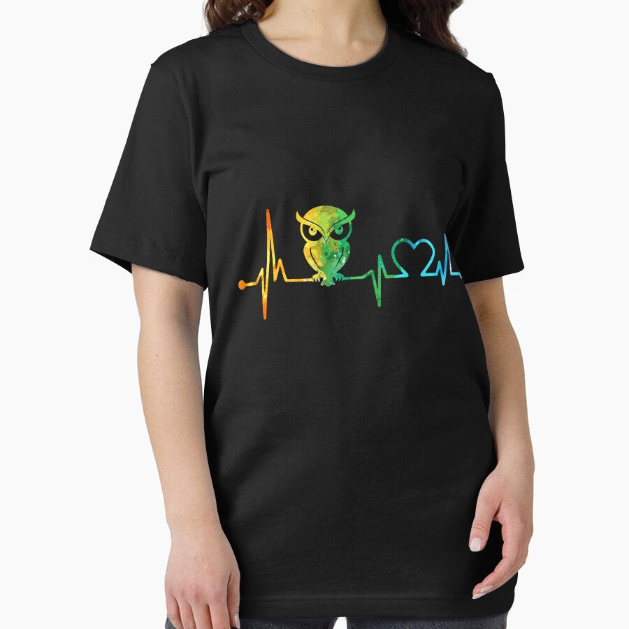 OWL HEARTBEAT WATERCOLOR by WinghiDesign