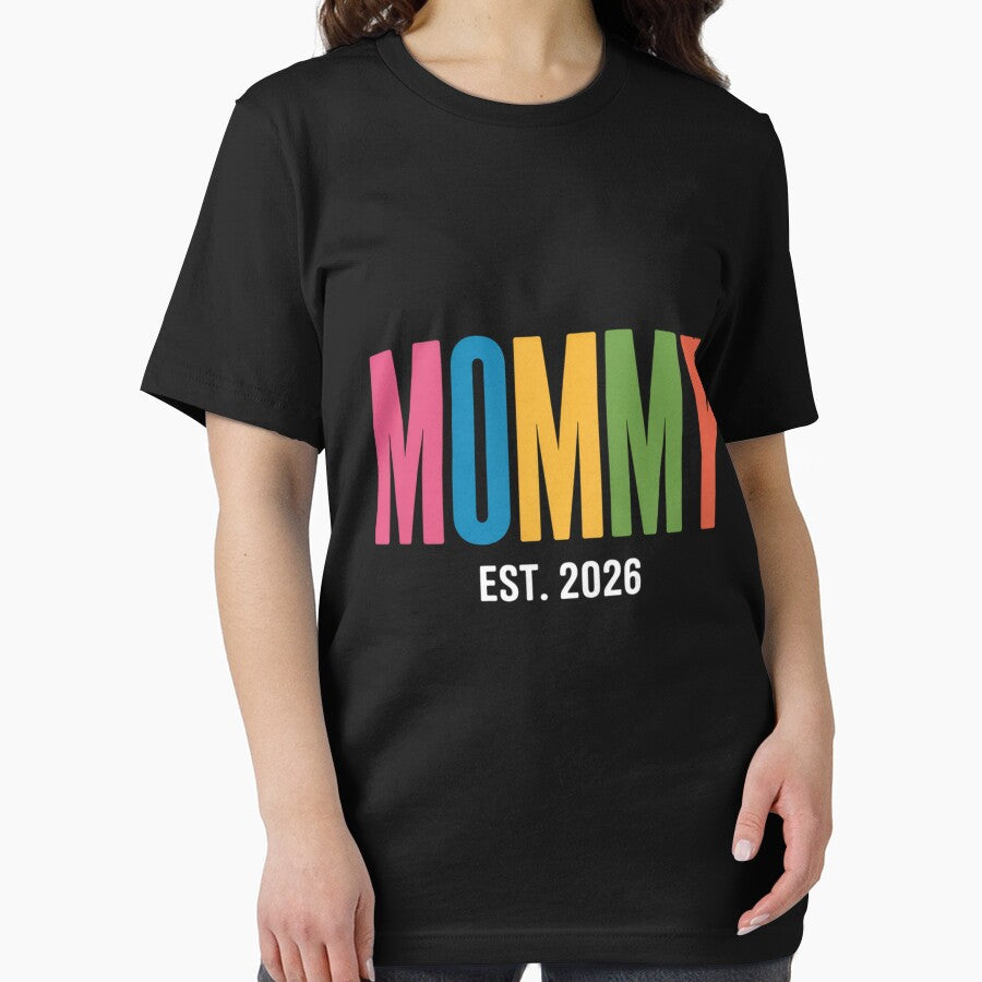 Promoted to Mommy Est. 2026 New Mom Baby Announcement by HudsonErik