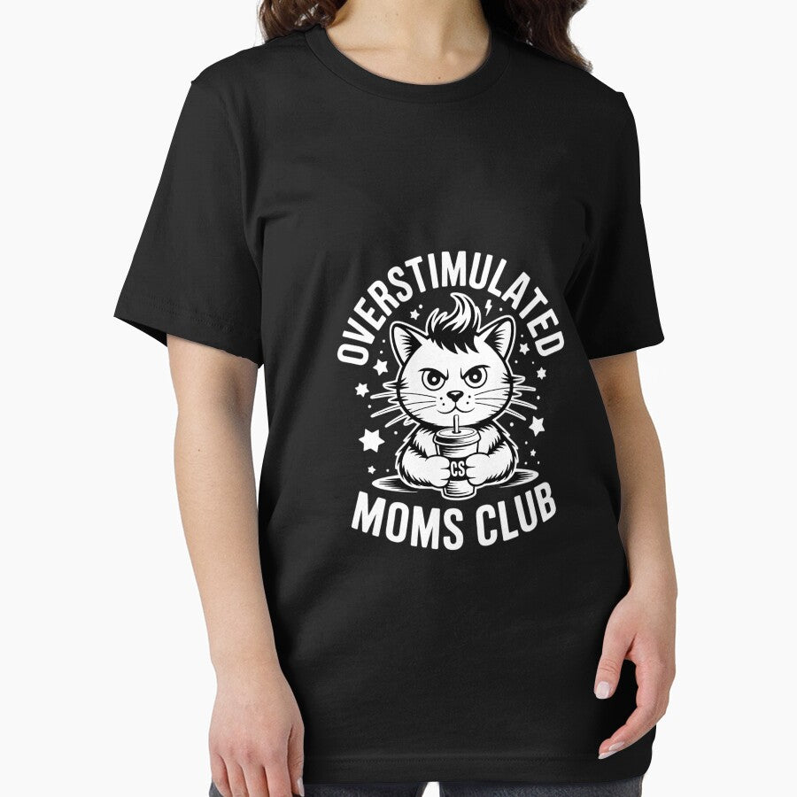 Overstimulated Moms Club Neurodivergent Cat Bun Mama by DigitaldeligArt