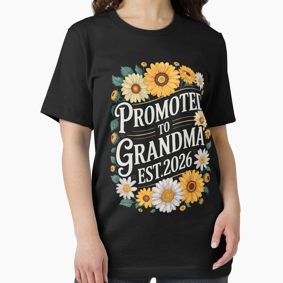 Promoted To Grandma 2026 New Grandma Floral by HustleQuotes