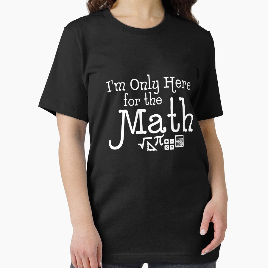 Funny Back to School Only Here For the Math Nerds Geeks Kids design by doodabobs