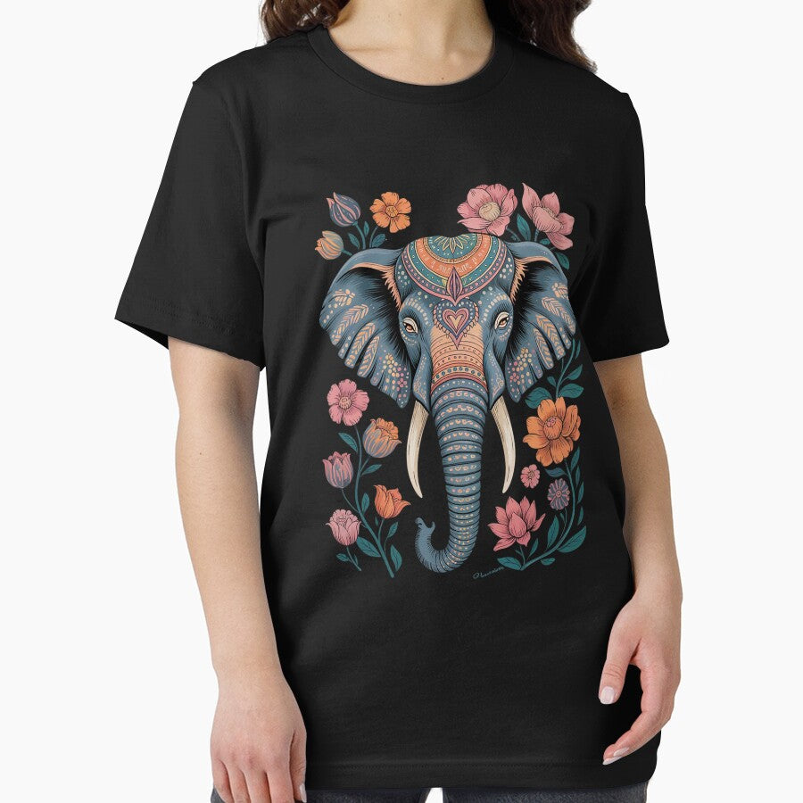 Floral Elephant Spring Nature Save The Elephants by angolinnArt
