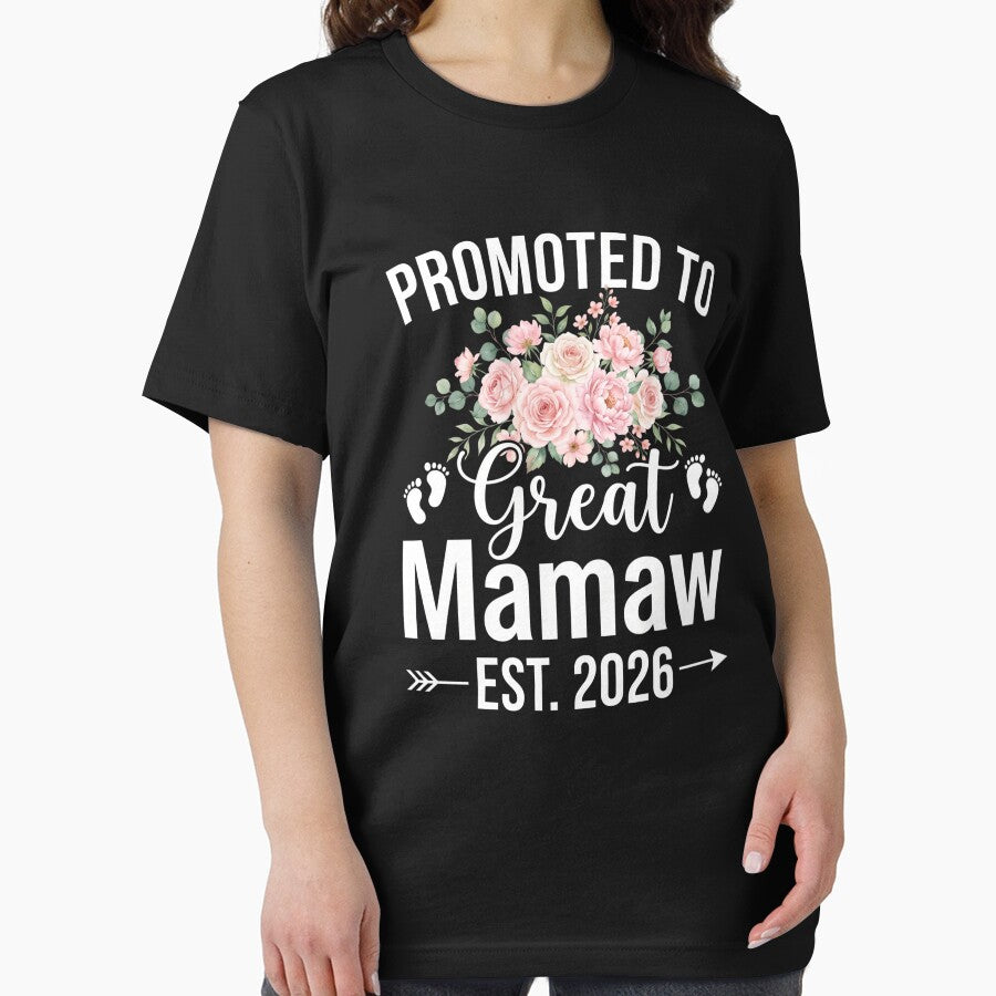Promoted To Great Mamaw Est. 2026 New Great Grandma Announcement by SofenArt