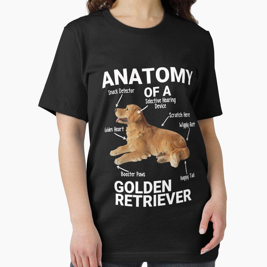Anatomy Of A Golden Retriever Funny Pet Golden Retriever Gear by DynamicDesign