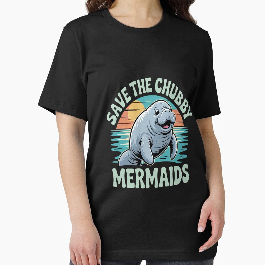 Save The Chubby Manatee Ocean Mermaids Conservation by ProudForFunny