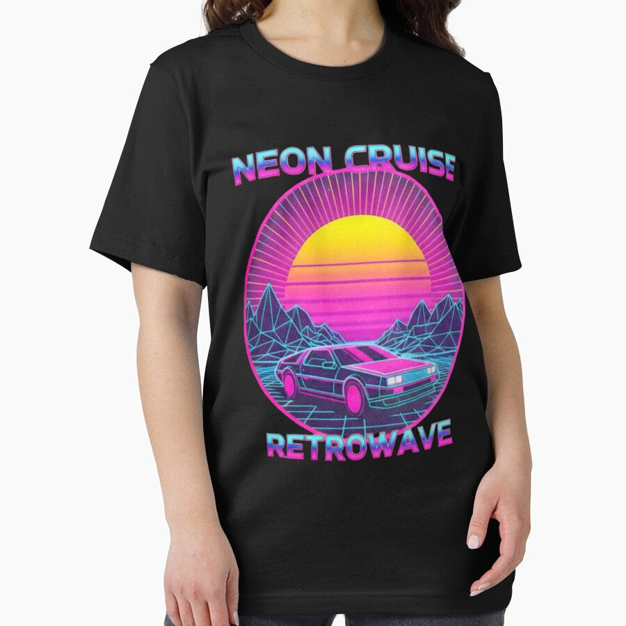 Neon Cruise Retrowave Synthwave 80s Car by MartinxMarie