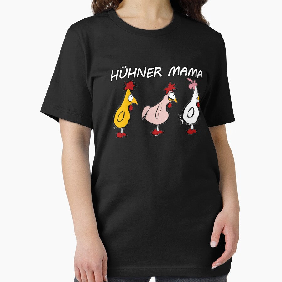 Chicken mom, three chickens in a row by Monkonthehill
