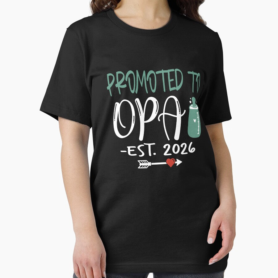 Funny Grandpa Baby Announcement Promoted to Opa Est 2026 by adilocent