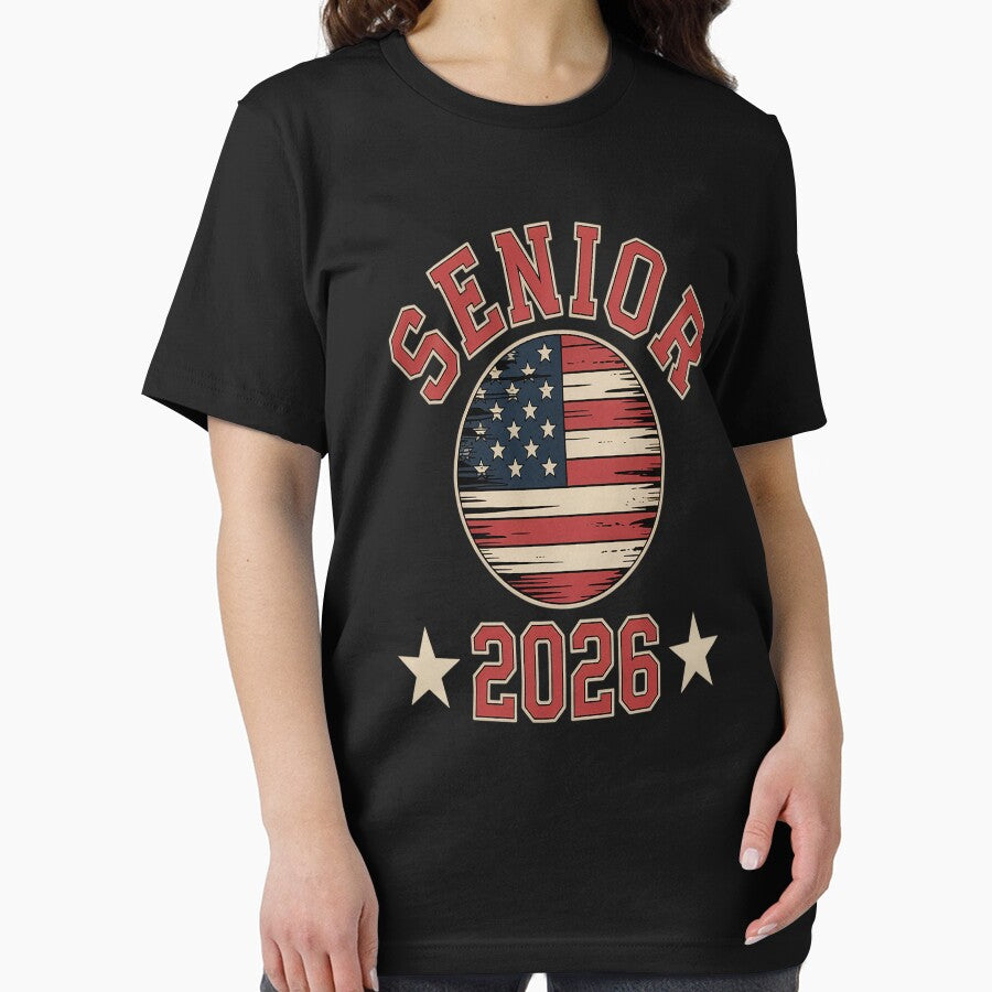 Senior American Flag USA Graduation Class Of 2026 by BlassmausArt