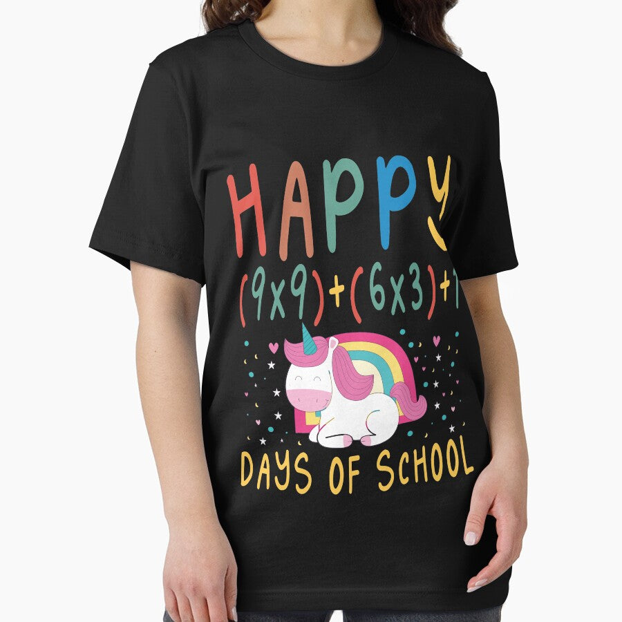 Happy 100 Days Of School Math Formula  / 100th Day of Virual School / 100 Days of School  / Virtual Learning / Cute Gift for Boys and Girls / Cute unicorn / Virual Teacher by Chamssou