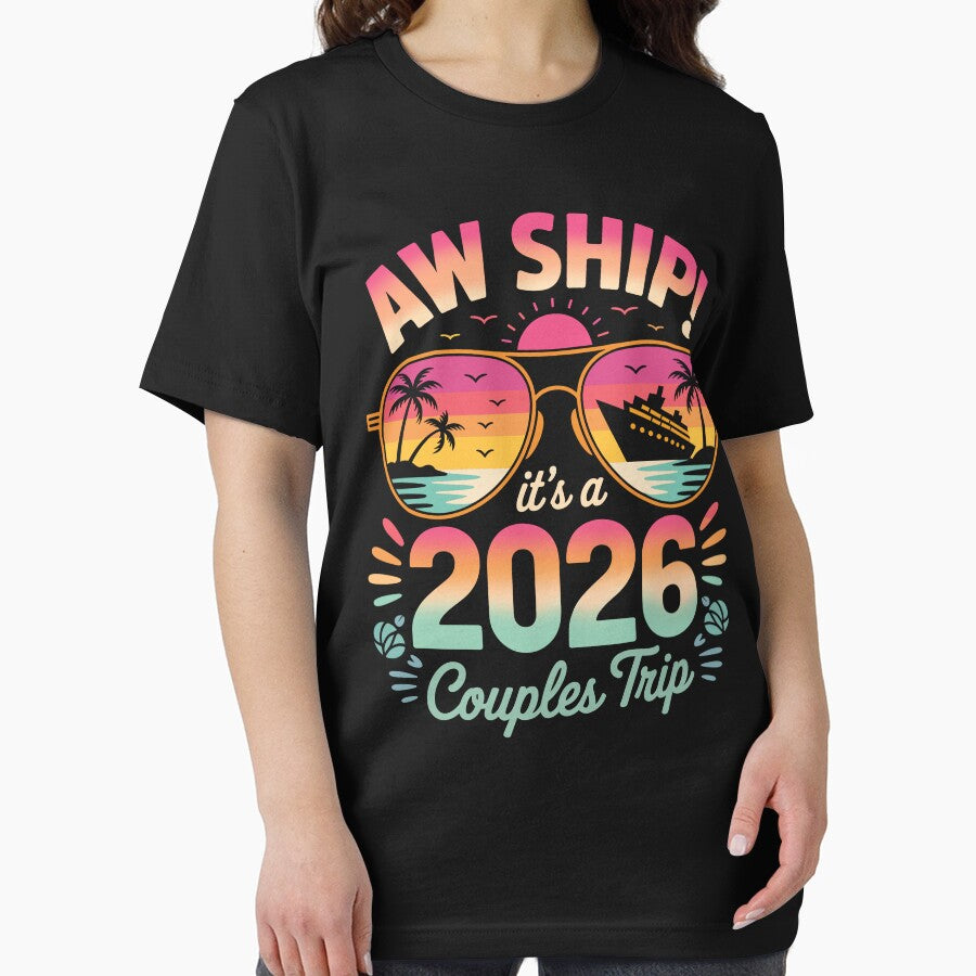 Retro Aw Ship It's A 2026 Couples Matching Anniversary Cruise Vacation by jakaun