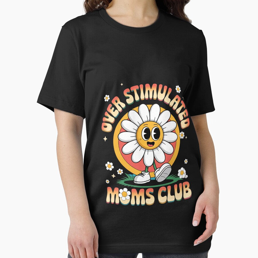 Overstimulated Moms Club Groovy Mothers Day by FadeOfThrone