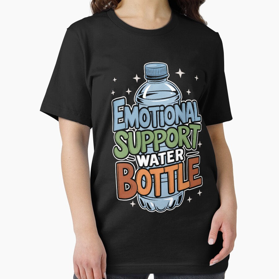Emotional Support Water Bottle Vintage Quote by DigitalCallie3
