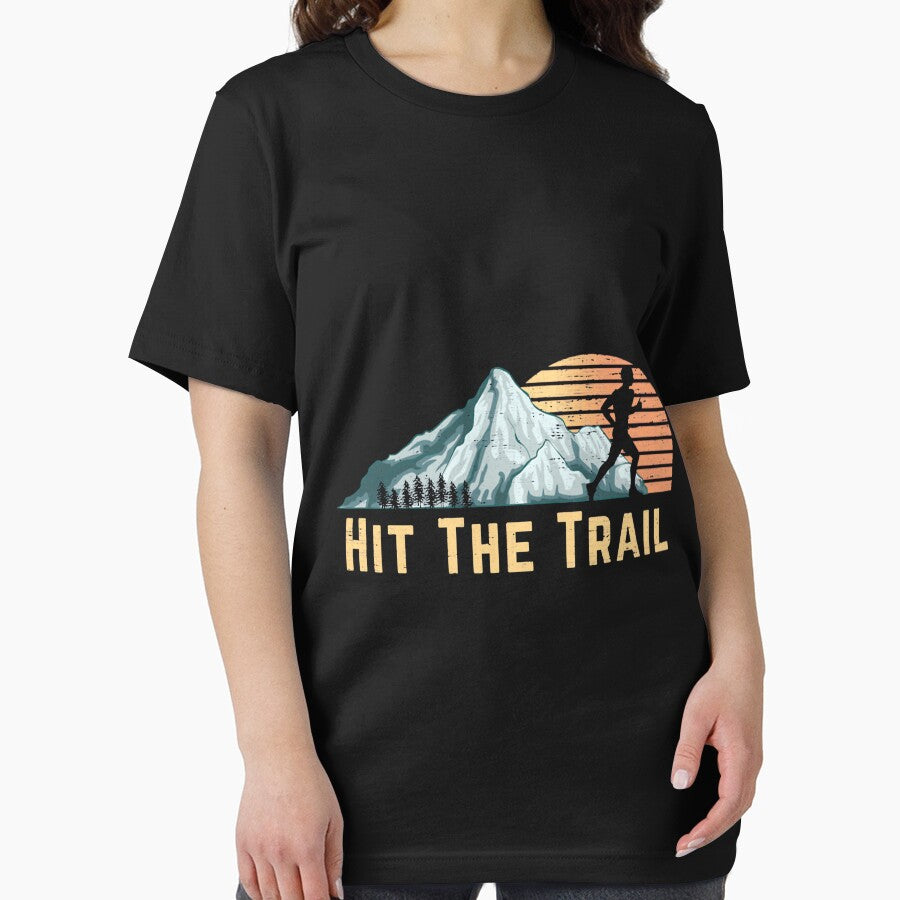 Hit The Trail Vintage Mountain Runner Retro Trail Running by Eloiburer809