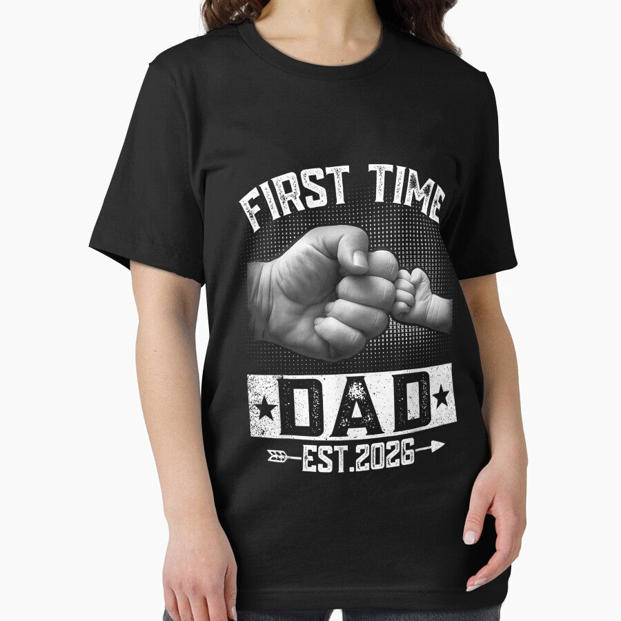 First Time Dad Est 2026 Fist Bump New Daddy Father's Day by KristineLi