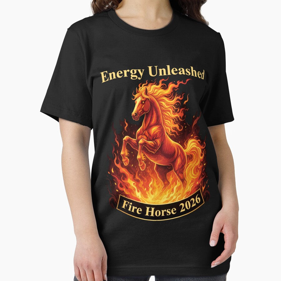 Energy Unleashed Fire Horse 2026 Zodiac Art by PixelQ