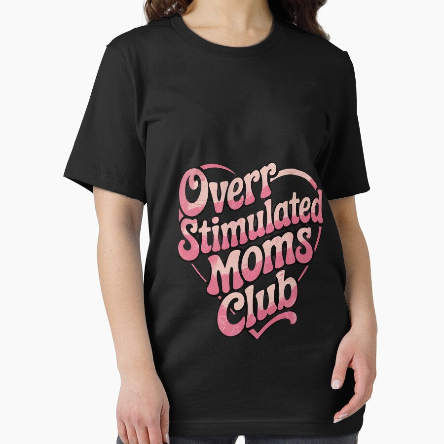 Overstimulated Moms Club Motherhood Trendy Mom Groovy 3 by FadeOfThrone