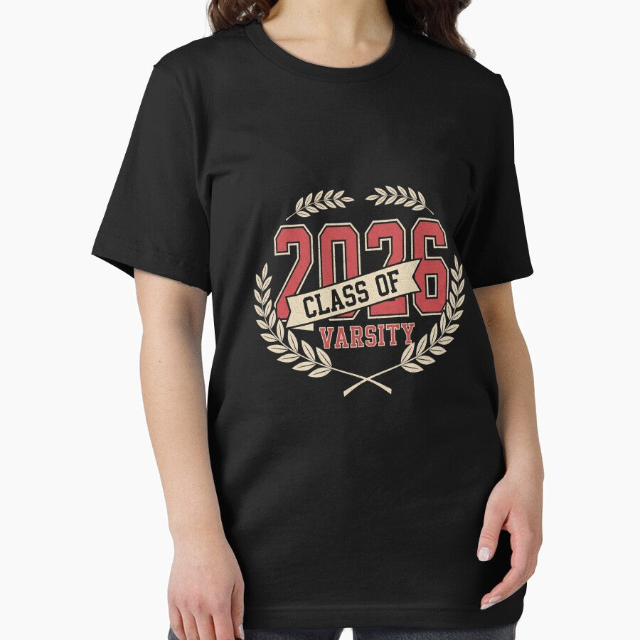 Class of 2026 varsity t-shirt by TheHappyHaul
