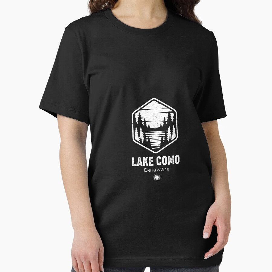 Lake Como Grunge Vintage Travel Emblem Tee by Merchifyme2000