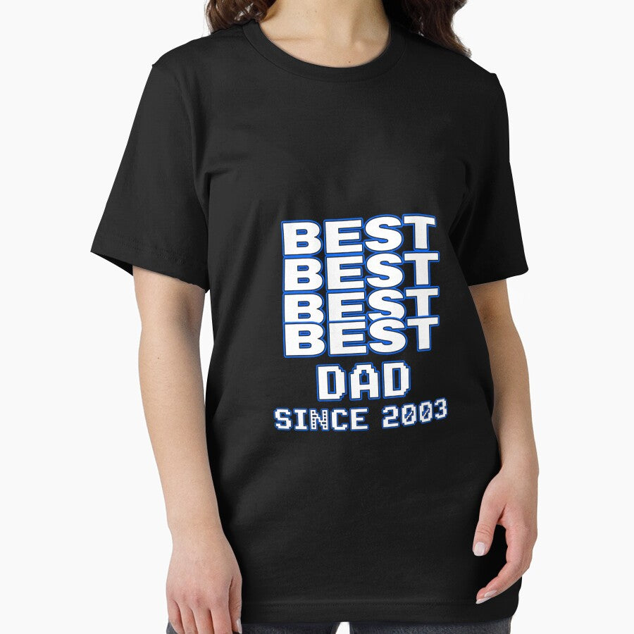 Best Dad Since 2003 Retro Pixel Art - Father's Day Gift by Merchifyme2000